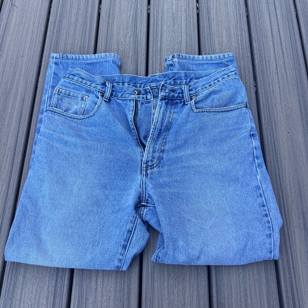 Faconnable Blue Denim Jeans size 35 R vintage